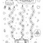 Pelina Página Oficial - Dibujos para colorear de Pelina - actividad para niños pequeños encuentra el camino correcto contando del 1 al 10